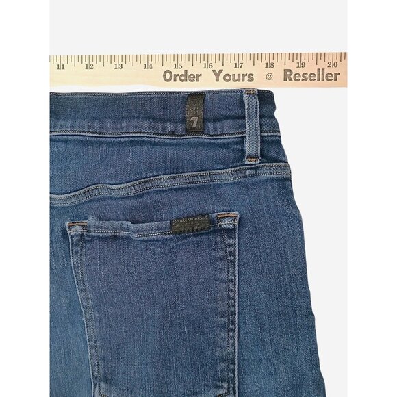 7 For All Mankind Jeans Mens 36 Luxe Sport Adrien Skinny Stretch Denim Pants 36x - Picture 10 of 11